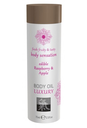 Huile de massage Comestible - FRAMBOISE et POMME 75ml 