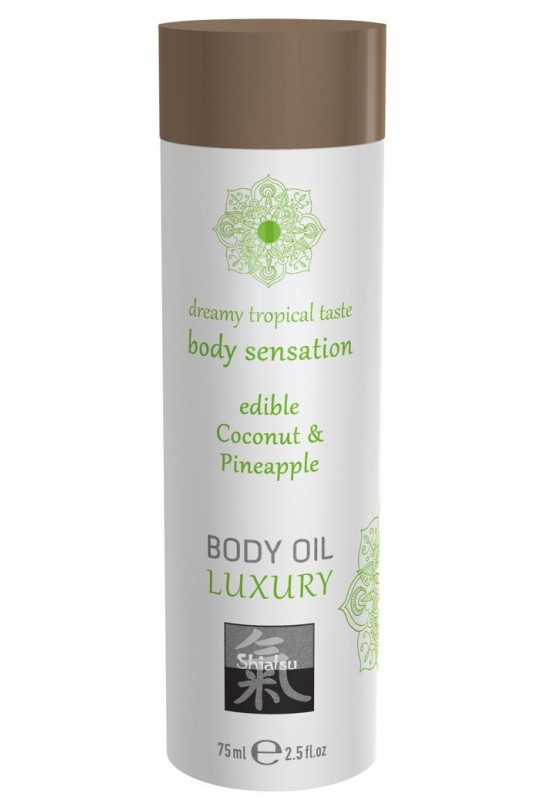 huile de massage Comestible Coco et Ananas 75mL 