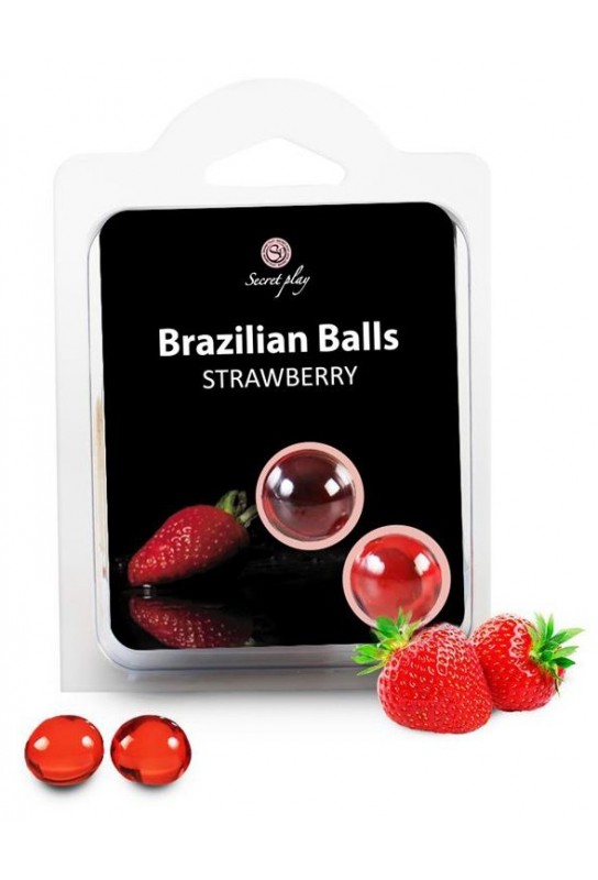 Boules de massage BRAZILIAN BALLS Fraise 