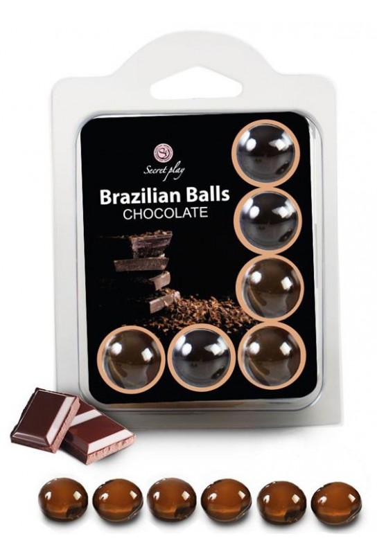 Boules de massage Brazilian Balls Chocolat x6 
