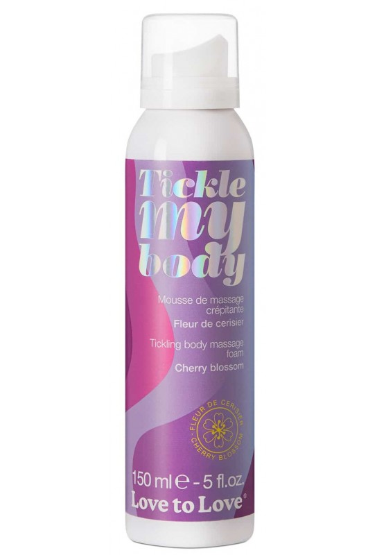 Mousse de massage crépitante Tickle My Body Fleur de Cerisier 150ml 