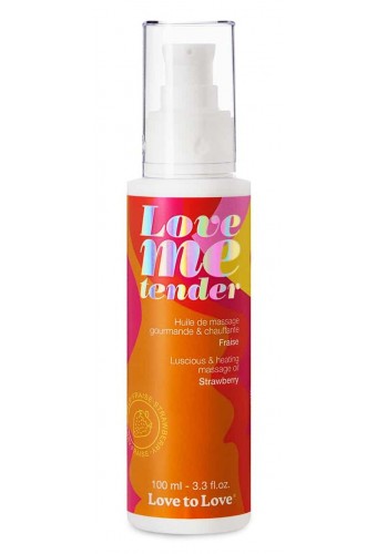 Huile de massage Love Me Tender Fraise 100ml 