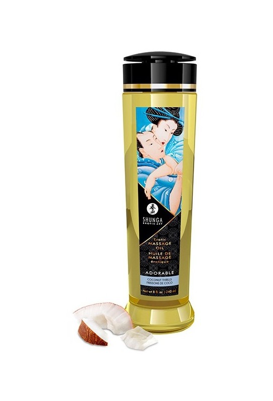 Huile de massage Adorable Frissons de Coco 240mL 