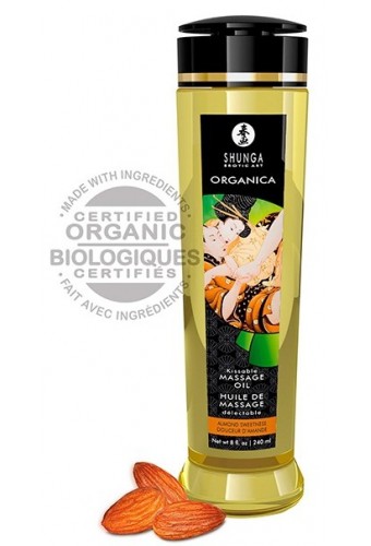 Huile de massage Bio Kissable Amande douce 240mL 