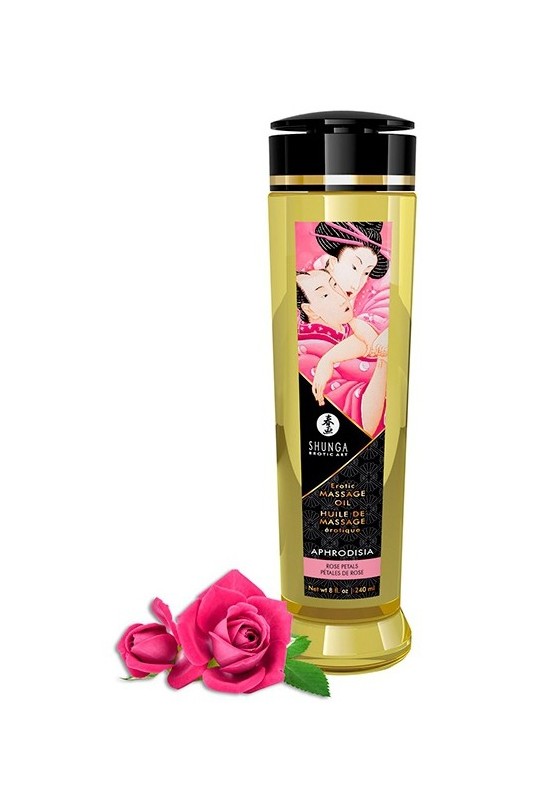 Huile de massages Aphrodisia Pétales de Rose 240mL 