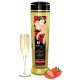 Huile de massage Romance Vin pétillant à la Fraise