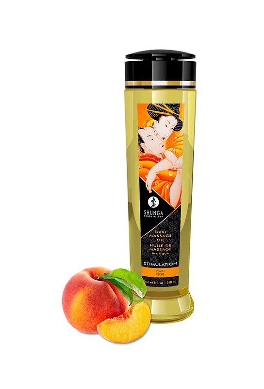 Huile de massage Stimulation Pêche 240mL 