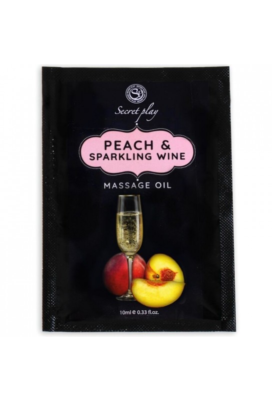 Dosette Huile de massage Secret Play Pêche-Vin pétillant 10ml 
