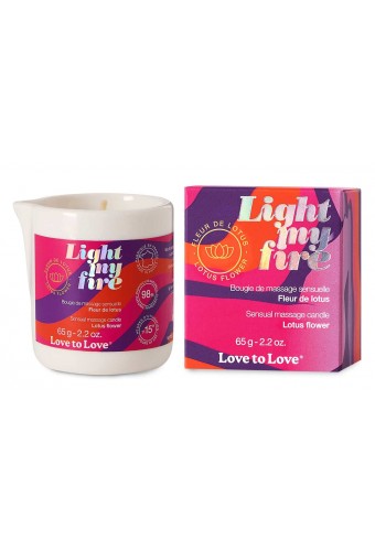 Bougie de Massage Light My Fire 65g Fleur de Lotus 