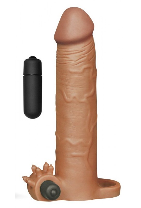 Gaine de pénis X-Tender N°5 20 x 4 cm Marron 