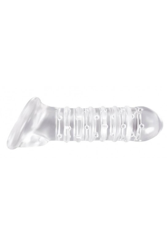 Etui pénien RIBBED Renegade Transparent 16 x 4 cm 
