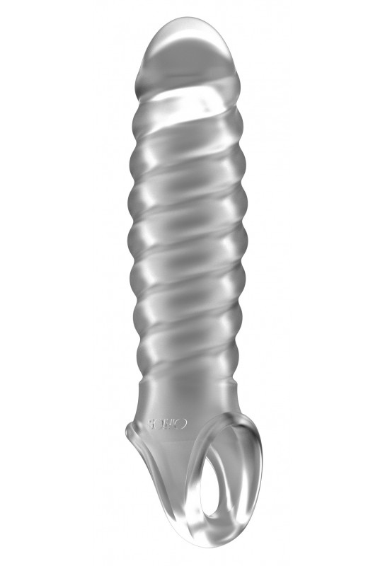 Gaine de pénis Ribby Penis Sono N°32 - 11 x 3 cm Transparente 