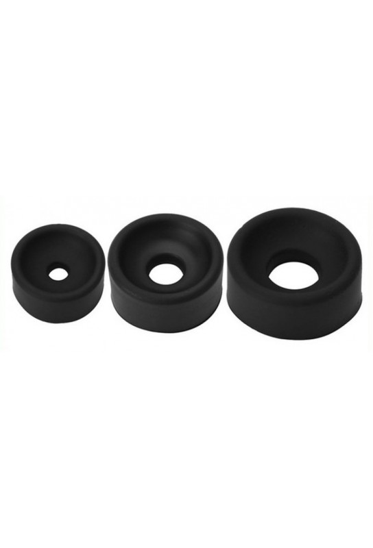 Lot de 3 manchons souples pour pompe de pénis 60mm 