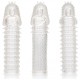 Kit de 3 Gaines de pénis texturées Ribbed Extend 14 x 4cm