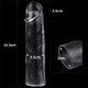 Gaine de pénis Flawless 15 x 4cm Transparente 