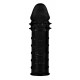 Gaine de pénis Extra Texture 16 x 4.5cm Noire 