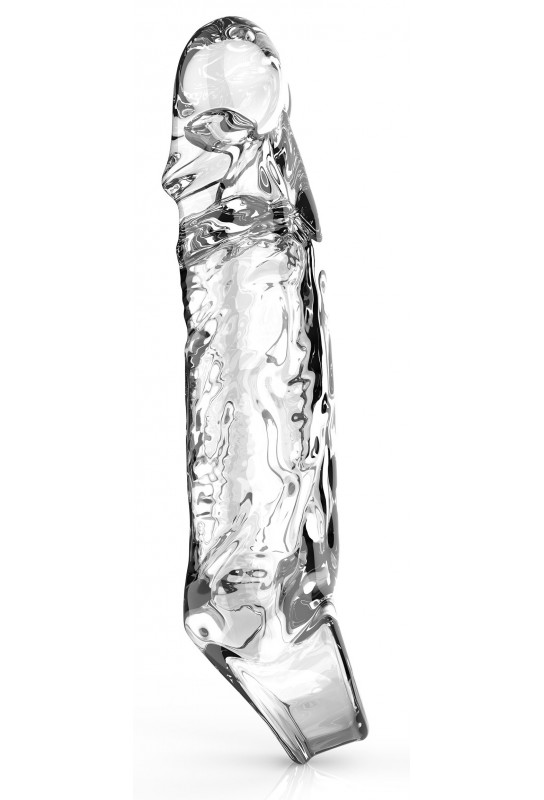 Gaine de pénis transparente Get Real M 13 x 3cm 