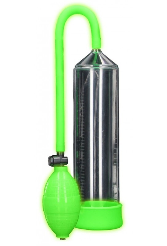 Pompe à pénis phosphorescente Glow Pump 20 x 5.5cm 