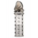 Gaine de pénis Stud Sleeve 15 x 4.2cm Grise