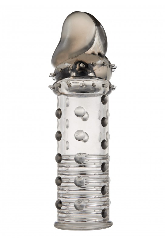 Gaine de pénis Stud Sleeve 15 x 4.2cm Grise 