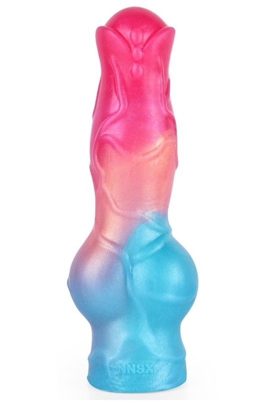 Gaine de pénis Nott Very Dick 18 x 6.5cm Rose-Bleu 