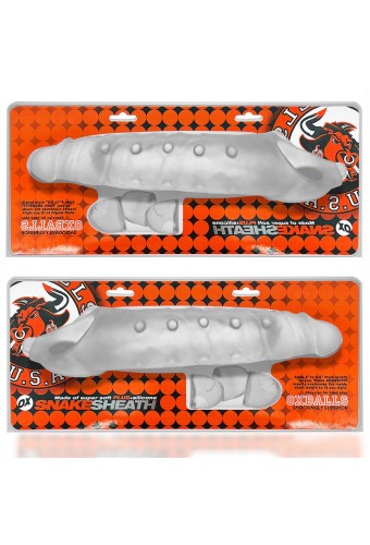 Gaine de pénis Snake 21 x 5.5 cm Transparente 