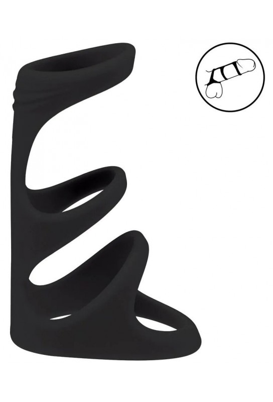 Anneau pénien 3-Loop Noir 
