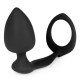 Plug et Cockring Silicone 8cm 
