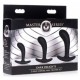 Pack de 3 plugs Trainer Silicone Dark Delights Noirs 