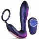 Cockring + Plug vibrant Black Hole Hueman 11 x 3.3cm 