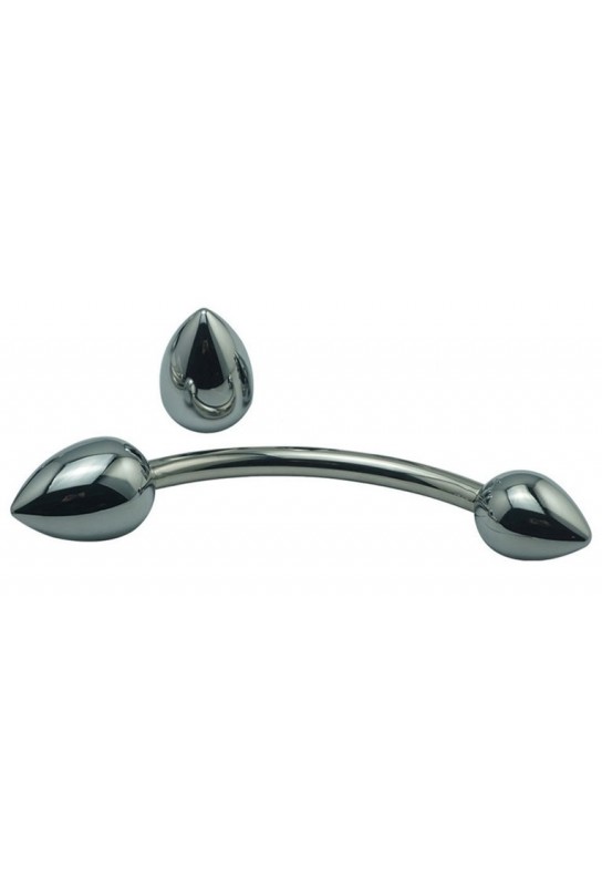 Stimulateur de prostate en métal Double Head 25cm 