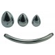 Stimulateur de prostate en métal Double Head 25cm 