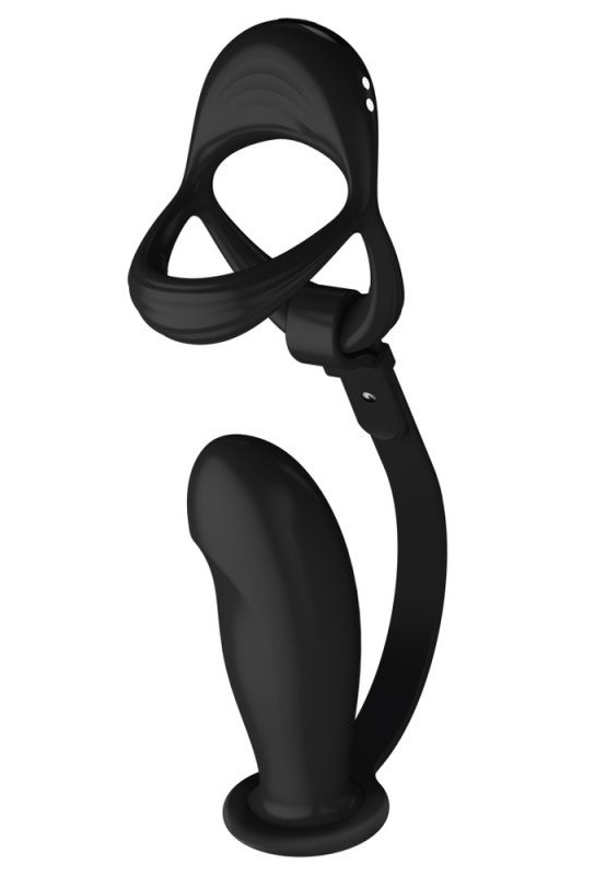 Ballstretcher et Plug Ass Curve 10 x 3.6 cm-10 Vibrations 