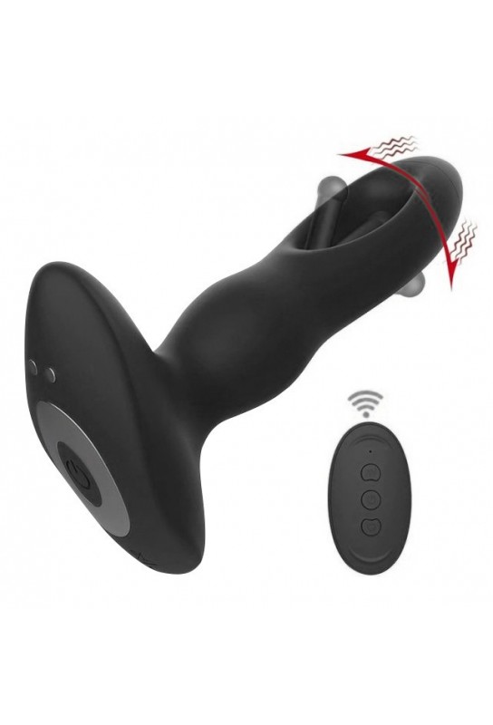 Stimulateur Prostatique Vibrant Slapslup 13 x 3.6cm Noir 