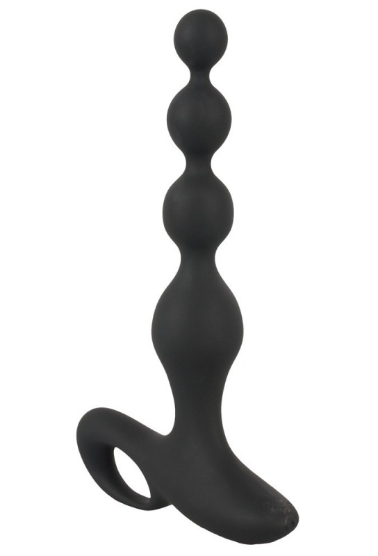 Stimulateur Beads Velvet 16.5 x 3.5 cm Noir 