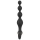 Stimulateur Beads Velvet 16.5 x 3.5 cm Noir 