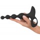 Stimulateur Beads Velvet 16.5 x 3.5 cm Noir 