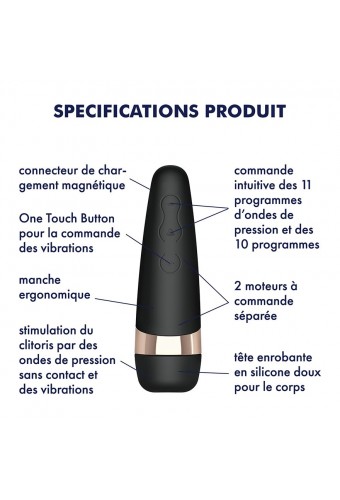 Satisfyer Pro 3 Vibration - noir 