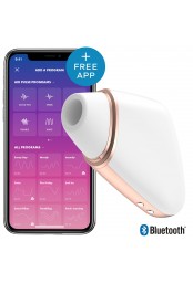 Stimulateur de clitoris connecté Love Triangle Satisfyer Blanc