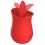 Stimulateur de clitoris Tongue Flower Rouge
