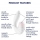 Stimulateur de clitoris Supernova Satisfyer Blanc 
