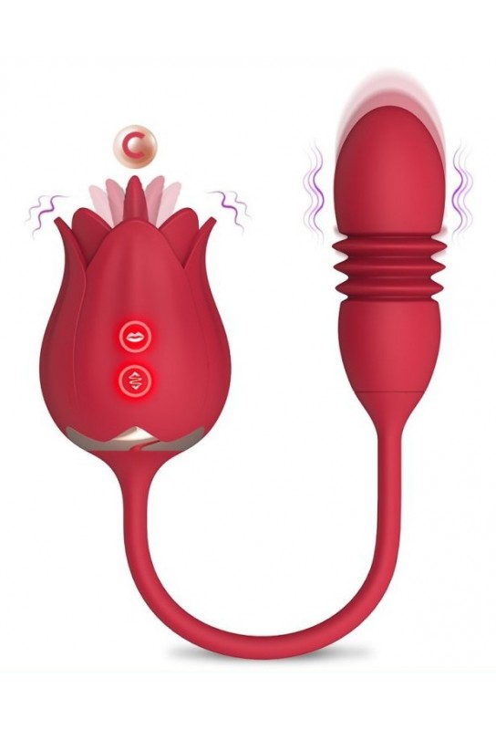 Stimulateur de clitoris et Point G Rose Egg 9 x 3cm 