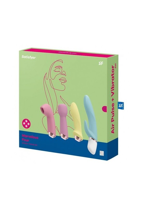 Pack de 4 Accesoires Marvelous Four Satisfyer 