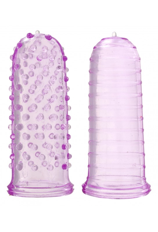 Gaines de doigt texturées Sexy Finger Ticklers x2 
