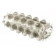 Gaine de pénis perlée Power Stretchy 7cm Grise 