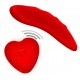 Stimulateur de clitoris avec culotte dentelle Divine Panty Rouge 
