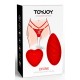 Stimulateur de clitoris avec culotte dentelle Divine Panty Rouge 