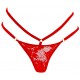 Stimulateur de clitoris avec culotte dentelle Divine Panty Rouge 