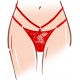 Stimulateur de clitoris avec culotte dentelle Divine Panty Rouge 
