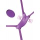 Vibro de culotte avec harnais Ultimate Butterfly Violet 